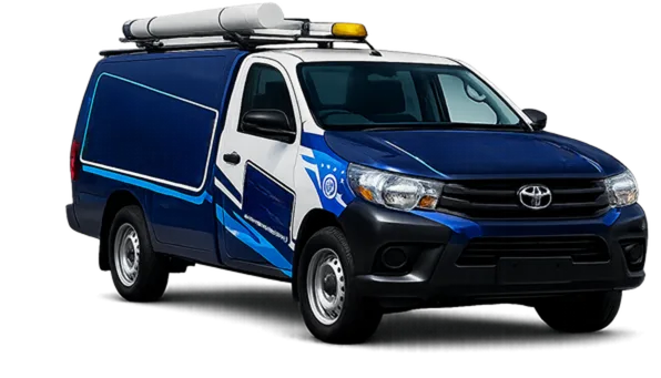 Service van parked on a Norwest street