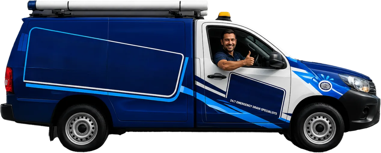 Service van parked on a Norwest street